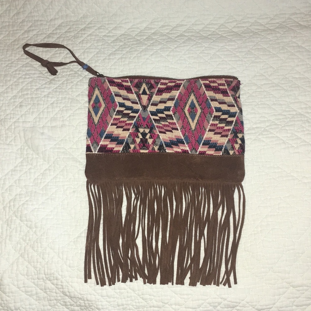 American Eagle Outfitters boho hippie clutch purse
